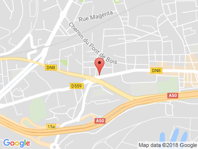 Plan Google Stage recuperation de points à Toulon proche de La Valette-du-Var