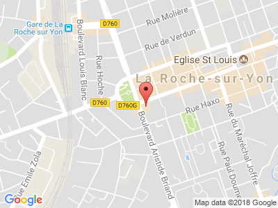 Plan Google Stage recuperation de points à La Roche-sur-Yon proche de Les Sables-d'Olonne