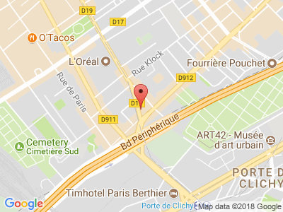 Plan Google Stage recuperation de points à Clichy proche de Levallois-Perret