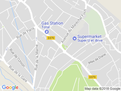 Plan Google Stage recuperation de points à Écouen proche de Goussainville