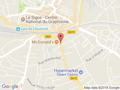 Plan Google Stage recuperation de points à Chaumont proche de Langres