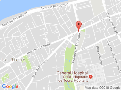 Plan Google Stage recuperation de points à Tours proche de Amboise