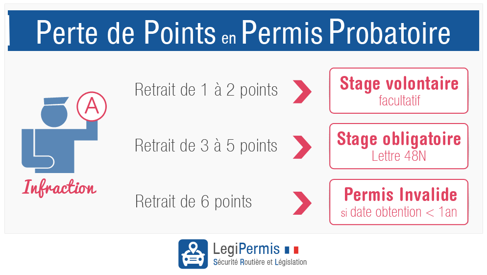 Perte de points en permis probatoire: stage volontaire ou obligatoire