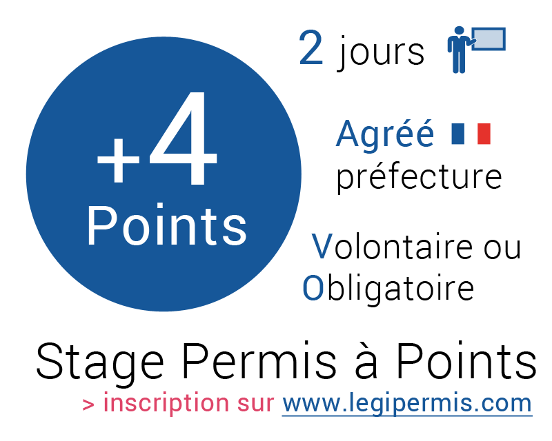 Stage permis à points